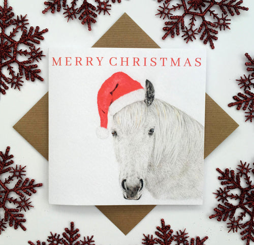 Laura Mary Art Horse Christmas Card