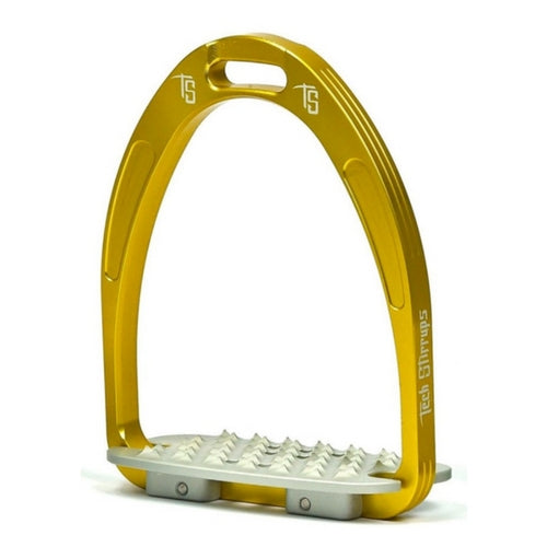 Tech stirrups iris cross country in gold from Equissimo