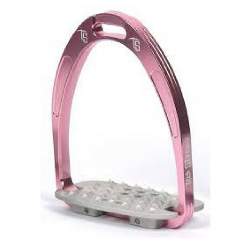 Tech stirrups iris cross country in pink from Equissimo