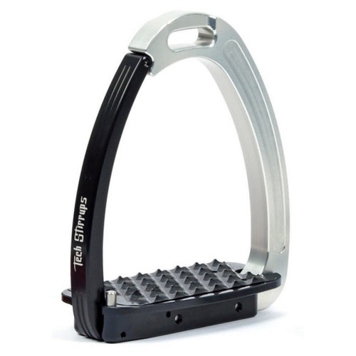 Tech stirrups venice black and silver safety stirrup from Equissimo