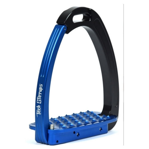 Tech stirrups venice blue and black safety stirrup from Equissimo