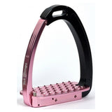 Tech stirrups venice pink and black safety stirrup from Equissimo