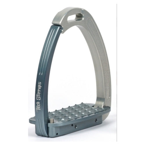Tech stirrups venice titanium and silver safety stirrup from Equissimo